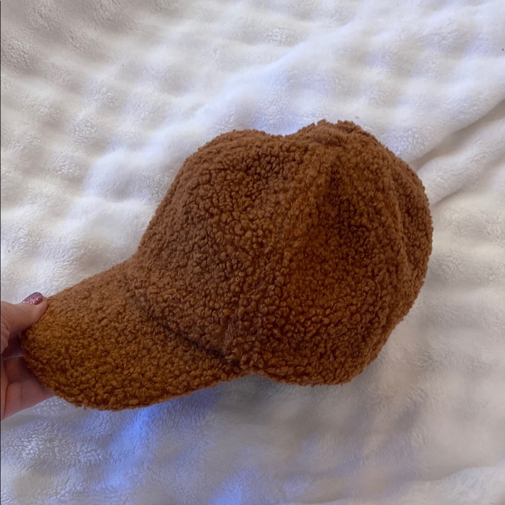 Cozy Brown Teddy Hat